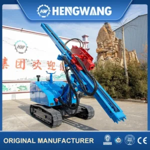 3m 4m 5m 6m Rotary Hydraulic Photovoltaic Solar Crawler Pile Driver Use for Wind Solar Photovoltaic Power Plants