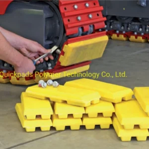400HD Excavator Rubber Pad (clip on type) Excavator Parts Steel Track