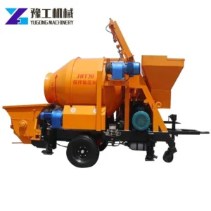 Auto Diesel Concrete Pump Top Sale Manufacturer Offer 40m3 H Hydraulic System Dry Concrete Pump