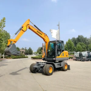 Changlin Wheeled Small Hydraulic Excavator 7000kg Wheel Digger with CE