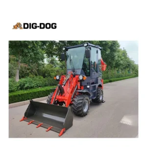 Cheap 1 Ton Mini Wheel Loaders Compact Tractor Front Excavator Backhoe Loader