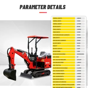 China Mini Excavator 0.8t Small Digger Mini Excavator Backhoe Excavator 1 Ton Excavator