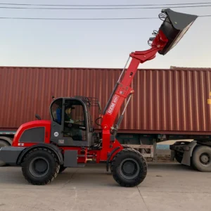 China Supplier Hzm 825 Articulated 4 Wheeled with CE Compact Diesel Front Wheel Loader for Mini Agricultural Farm Garden Sales