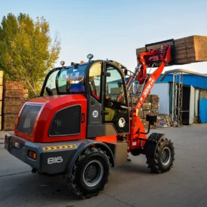 China Supplier Hzm Compact Articulated Multifunctional with CE Euro 5 Engine Bucket Fork Attachments Cab Rops Roll Bar 816 Mini Loader for Sales Garden