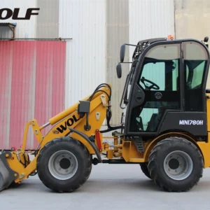 China Supplier Wolf Compact Articulated Multifunctional with CE Kubota Yanmar Engine Bucket Fork Attachments Cab Rops Roll Bar 780 Mini Loader for Sales Garden