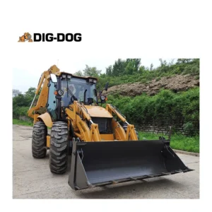 Chinese 2.5 Ton Mini Compact Wheel Excavator Loader Small Tractor Backhoe Loader