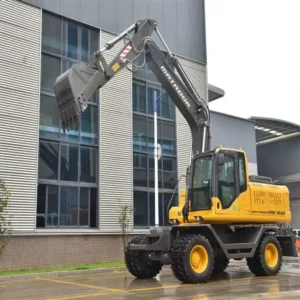Construction Machinery Jg130s 13 Tons Digger Wheel Excavator with Long Reach Boom Excavators