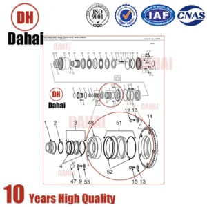 Dahai Janpan Terex Seal Assembly 15247216 for Terex Tr100 Parts