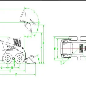 E-Tech Mini Skidsteer Front Loader Et100 Tracked Skid Steer Loader