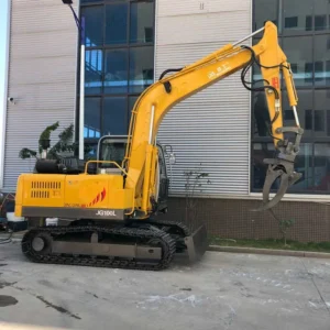 Earth Moving Machinery Backhoe with Wood Grapplel Og Grab Loader Hydraulic Crawler Excavator