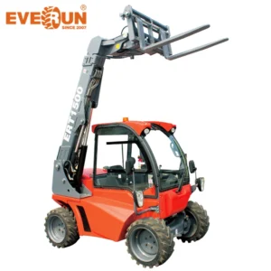 Everun Ert1500 1.35ton Telescopic Boom Compact Telehandler Mini Telescopic Wheel Loader Small Agricultural Construction Equipment Machinery with Euro5 EPA4