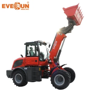 Everun Mini 2.5ton Er2500f Bucket Front End Wheel Loader Small Telehandler Telescopic Forklift Loader Shovel Machinery for Sale
