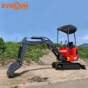 Everun New Design CE EPA 1ton farm household construction Small Crawler Excavator Ere10PRO Mini Digger for sale