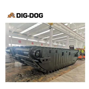 Floating Pontoon Undercarriage Digger Wetland Dredging Hydraulic Amphibious Excavator