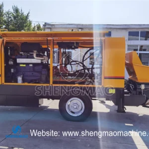 Hbts40 Small Mobile Portable Electric Diesel Type Trailer Mounted Stationary Concrete Pump Factory Price