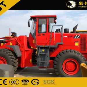 Heli Hl966 6t Agricultural Construction Machinery Heavy Duty Front Mini Wheel Loader 3.5cbm Bucket Red