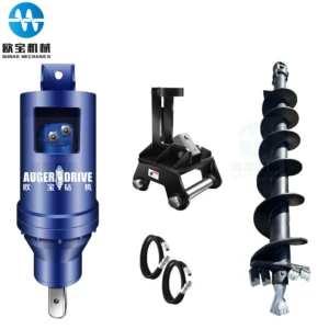 Helical Pile Auger Drive Excavator Attachment Hydraulic Earth Auger Drill