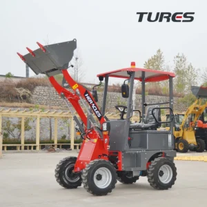 Heracles Farm Multi Funciton Mini Battery Electric Compact Track Front Wheel Loader Small Full Four Wheel Drive 400kg Electrique Loaders CE with Fork