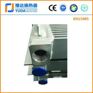 High Efficient Heat Transfer Plate Fin Radiator Oil Cooler for Pump Truck