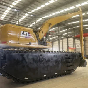 High-Quality Amphibious Excavator with Pontoon Undercarriage Lake Swamp Buggy Excavator for Dredging in The Wetland Marsh River Construction Machinery