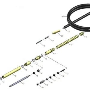 Japanese Ball  Pin Type Concrete Vibrator