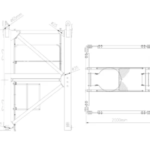 L69 Series Tower Crane Mast Section for Construction Machinery