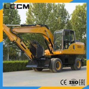 Lgcm Hydraulic Rotating Metal Scraper Grapple Wood Graber 7ton 8ton 9ton 10ton Wheel Excavator with CE for Farm Garden Construction