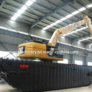 Long Arm Reach Cat 320d Hydraulic Excavator Floating Excavator Amphibious Excavator