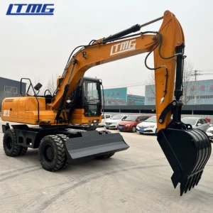 Ltmg Lwe150 Construction Machine Brand New 7 Ton 13.5 Ton 15 Ton Earth-Moving Digger Machine Wheeled Excavatrice Bucket Wheel Excavators