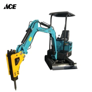 Mini Excavator with Hammer Used in Farm