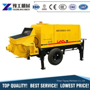 Mobile Putzmeister Trailer Foam Hydraulic Concrete Truck Pump Machine with Mixer