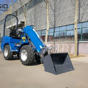Rigid 800kg Mini Telescopic Boom Front End Loader with Kubota EPA4 EURO 5 Engine