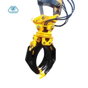Rotary Log Grab Excavator Attachment Hydraulic Wood Stone Grapple