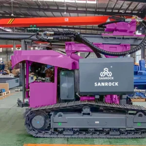 Sanrock Pile Drilling Machine Photovoltaic Crawler Hydraulic Helical Solar Pile Driver