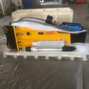 Soosan Concrete Rock Stone Hydraulic Breaking Hammer Sb81 with Auto Greaser for Excavator   Heavy Equipment