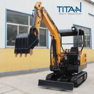 Titanhi mix concrete small excavator Famous brand hydraulic system parts ensure the stable quality