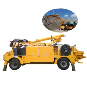 Tunnel Construction Wet Mix Concrete Spraying Articulated Robot Arm Shotcrete Machine System