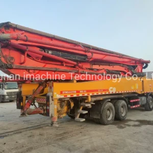 Used Sanys 2018 56m Readymix Boom Pump Truck Mounted Concrete Pump Truck Construction Machinery